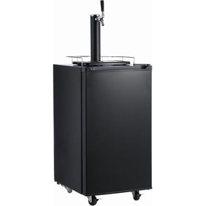 PIONEERWORKS 3.4 CF Beer Kegerator, Draft Beer Dispenser, Full Size Stainless Steel Keg Refrigerator With Drip Tray, 32°F- 50°F Temperature Control, 97L