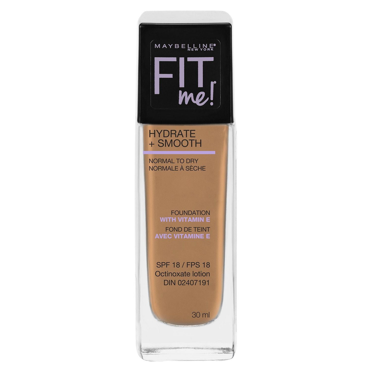 Maybelline New York Fit Me®, Hydrate + Smooth Fond de teint liquide, 30 ML