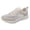 Beige, variant on WEAIXIMIUNG Sneakers Women Trendy Platform Women's Summer Fashion Mesh Perforated Breathable Sports Shoes Non Casual Comfortable Running Shoes