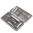 thumbnail image 4 of Fosa 19pcs Stainless Steel Grooming Kit, Manicure Nail File, Nail Clipper, Facial For Travel Light Weight Grooming, 4 of 8