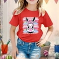 thumbnail image 2 of XDZJLR T-Shirts Filles Enfants Pâques Graphique Coupe Ample Décontractée Manches Courtes Col Rond pour Garçons Vêtements 8-9 Ans, 2 of 4