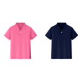 thumbnail image 1 of 2 Pack(Red 1PCS & Navy 1PCS) Multipack Tops Size 5 Short Long Sleeve Shirt Boy Sleeve Shirt Button Closure Pack Shirt Comfortable & Soft Fabric, 1 of 6