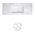 thumbnail image 1 of American Imaginations 23.75-in. W 3H8-in. Ceramic Top Set In White Color - Overflow Drain Incl. AI-20844, 1 of 1