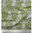 thumbnail image 1 of Soimoi Feuilles de Tissu de Velours & Tissu Imprimé Floral 1 Yard 58 Inch Wide, 1 of 3