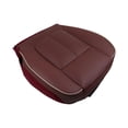 thumbnail image 3 of APPLAYERR Perfect Fit Wine Red Leather Driver Bottom Seat Cover for Ford F150 King Ranch 2009-2012 Trucks, 3 of 6
