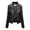 Black, variant on Pisexur Women's Leather Jackets Classic Zip Up Lapel Faux Leather Moto Biker Coat Solid Color Long Sleeve Winter Coats Plus Size Leather Jackets with Pockets M-3XL
