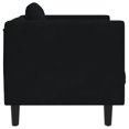 thumbnail image 3 of vidaXL Sofa Chair with Cushion Black Velvet, 3 of 5