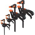 thumbnail image 1 of Quick Grip Clamps For Woodwork Bar Clamp Sets Quick Release One Handed Wood Clamp 4 Pcs [24 Inch And 26 Inch], 1 of 1