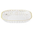 thumbnail image 4 of SSZMDLB 3Pcs Plastic Serving Trays, Reusable Dishwasher Safe Plates with Base, Durable Plastic Dinnerware for Party, Kitchen, Camping, Snack and Fruit Dishes, 4 of 9