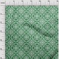 thumbnail image 3 of oneOone Cotton Poplin Twill Green Fabric Asian Block Floral Craft Projects Decor Fabric Printed By The Yard 56 Inch Wide, 3 of 4