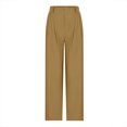 thumbnail image 5 of VEKDONE Pantalon Long en Lin pour Femmes Jaune m, 5 of 5