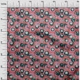 thumbnail image 3 of oneOone Cotton Flex Orange Fabric Asian Japanese Koi Fish with Abstract Flower Dress Material Fabric Print Fabric by The Yard 40 Inch Wide, 3 of 4