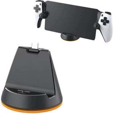 GAEKOL Station de Recharge PS5 Portal avec Indicateur DEL, Station de Recharge Portable pour Playstation 5 Portal Project Q Base de Station de Charge avec Prise Type‐C, Accessoires de Jeu PS5