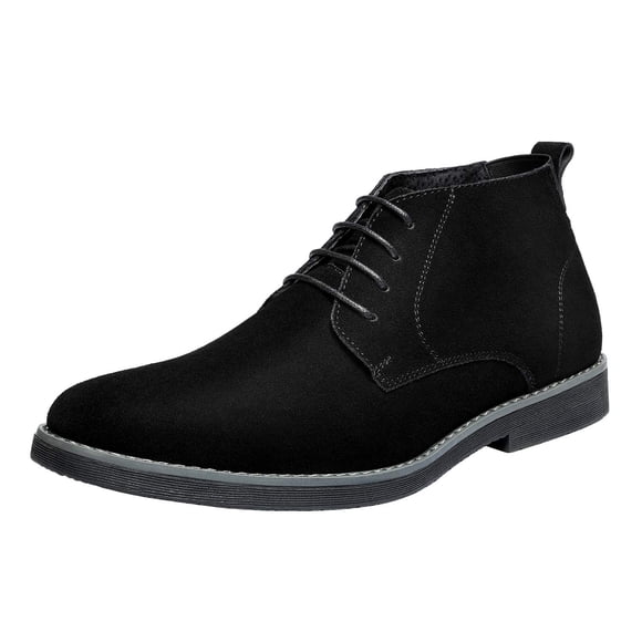 Bruno Marc Men's Chukka Black Suede Leather Chukka Desert Oxford Ankle Boots Size 11 M US