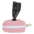 thumbnail image 1 of Dog Garbage Bag Dispenser, Zipper Poop Bag Holder PU Portable  For Outdoor For Dogs Sakura Pink, 1 of 8