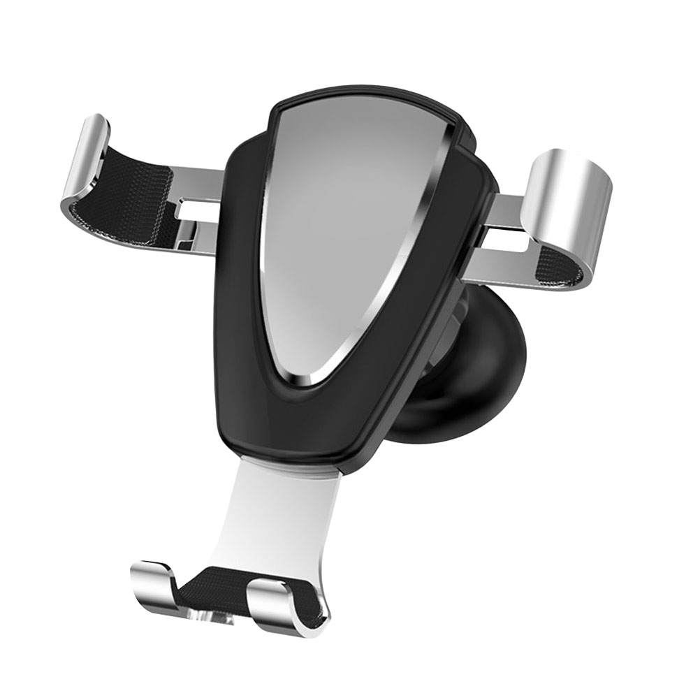 KAKOWELY auto phone holder Car Air Vent Phone Mount Holder Universal Gravity 4-6.2 inch Phone Cradle Stand Holder (Silver)3.94"X3.43"X1.97"