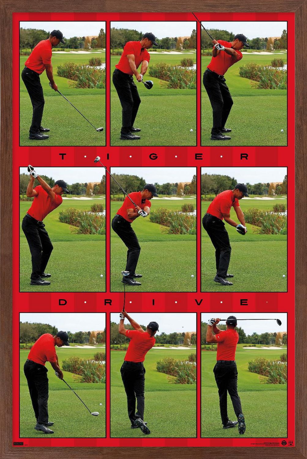 Tiger Woods - Drive Wall Poster, 22.375" x 34"