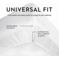 thumbnail image 4 of 1200 Thread Count 3 Piece (1- Fitted Sheet + 2- Pillow cover) 21 Inch Deep Pocket 100% Egyptian Cotton Solid Pattern, 4 of 6
