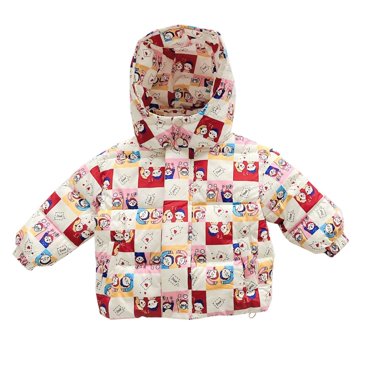 uublik Winter Coat Boys Winter Kids Outerwear Warm Parka Puffer Jacket with Hood Red, Size 3-8 Years