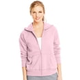 thumbnail image 1 of Hanes Chandail à Capuchon à Fermeture Éclair Intégrale ComfortSoft EcoSmart pour Femmes, m, Rose Pâle, 1 of 3