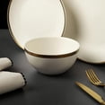 thumbnail image 2 of Thyme & Table Stoneware Bowl, Everest Collection, White, 2 of 4