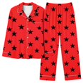thumbnail image 1 of Georges Ensembles Deux Pièces pour Femmes Ensemble de Pyjama Imprimé avec Poche pour la Maison pour un Usage Quotidien à la Maison, 1 of 4