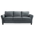 thumbnail image 2 of Transitional 2 Piece Sofa and Loveseat Set in Dark Gray, 2 of 6
