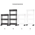 thumbnail image 4 of Shengyu Multifunctional Storage Solution For Bedroom And Living Room Occupying No Space Storage Cart Utility white,3 layers 25cm, 4 of 6