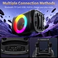thumbnail image 3 of JYX Bluetooth Speaker, 12'' Subwoofer, Portable Party Speaker with Wheels,  Deep Bass,  PA System with 2 Wireless Mics for Party, 3 of 10