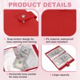 thumbnail image 3 of Uxcell 100 Envelope Challenge Binder, Soft PU Leather Savings Challenges Book with Envelopes Money Saving Binder with Horizontal Insert for Budgeting Saving Expense, Red, 3 of 7