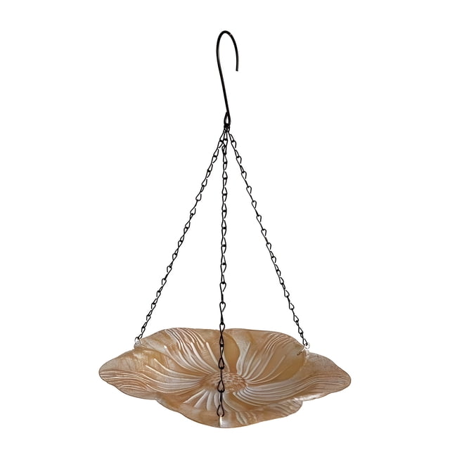Hanging Bird Feeder,Bird Feeders for Outside Hanging Hanging Bird Feeder Bird Feeder Hanging for Garden Yard Outside Hanging Bird Feeder Tray - Metal Mesh Platform Feeders for Birds