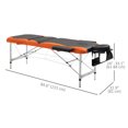 thumbnail image 3 of HOMCOM Table de Massage Pliable à 3 Sections Salon Professionnel Canapé-Lit pour le Visage, 3 of 10