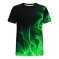 thumbnail image 5 of Qertyioot T-shirt à Manches Courtes Imprimé pour Hommes Col Rond Mode Décontractée Manches Courtes Liquidation, 5 of 5