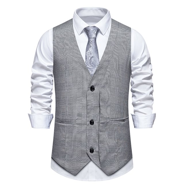 EGNMCR Tank Tops Men Men Solid Fashion Have Pockets Button Turn-down Collar Tanks Tops Blouse
