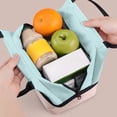 thumbnail image 1 of EGNMCR Kitchen Gadgets, Kitchen Accessories, Kitchen Utensils, Kitchen Tool Fashionable Double Layer Lunch Storage Bag For Hot And Cold Meals Sturdy Oxide Materials For Work And Outdoor Use lunch kits, 1 of 6