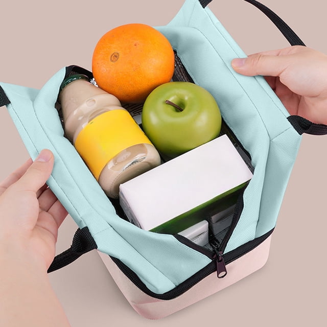 EGNMCR Kitchen Gadgets, Kitchen Accessories, Kitchen Utensils, Kitchen Tool Fashionable Double Layer Lunch Storage Bag For Hot And Cold Meals Sturdy Oxide Materials For Work And Outdoor Use lunch kits