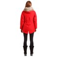 thumbnail image 4 of Trespass Caption Womens Waterproof Parka Jacket Red in Size - 10, 4 of 7