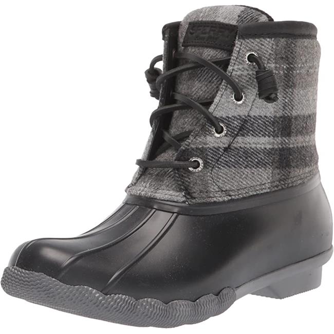 Sperry STS86704-7.5 Womens Saltwater Snow Boot, Charcoal - Size 7.5