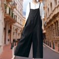 thumbnail image 2 of Combinaisons Amples en Coton Décontractées pour Femmes Combinaisons une Pièce Simples Oversize, 2 of 9