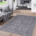 thumbnail image 1 of YUSAZENS 5 x 7 Modern Solid Area Rug Machine Washable, Non-Slip Low-Pile Door Mat for Entryway, Laundry, Soft Floor Mat for Home, Office, Living Room Gray, 1 of 6