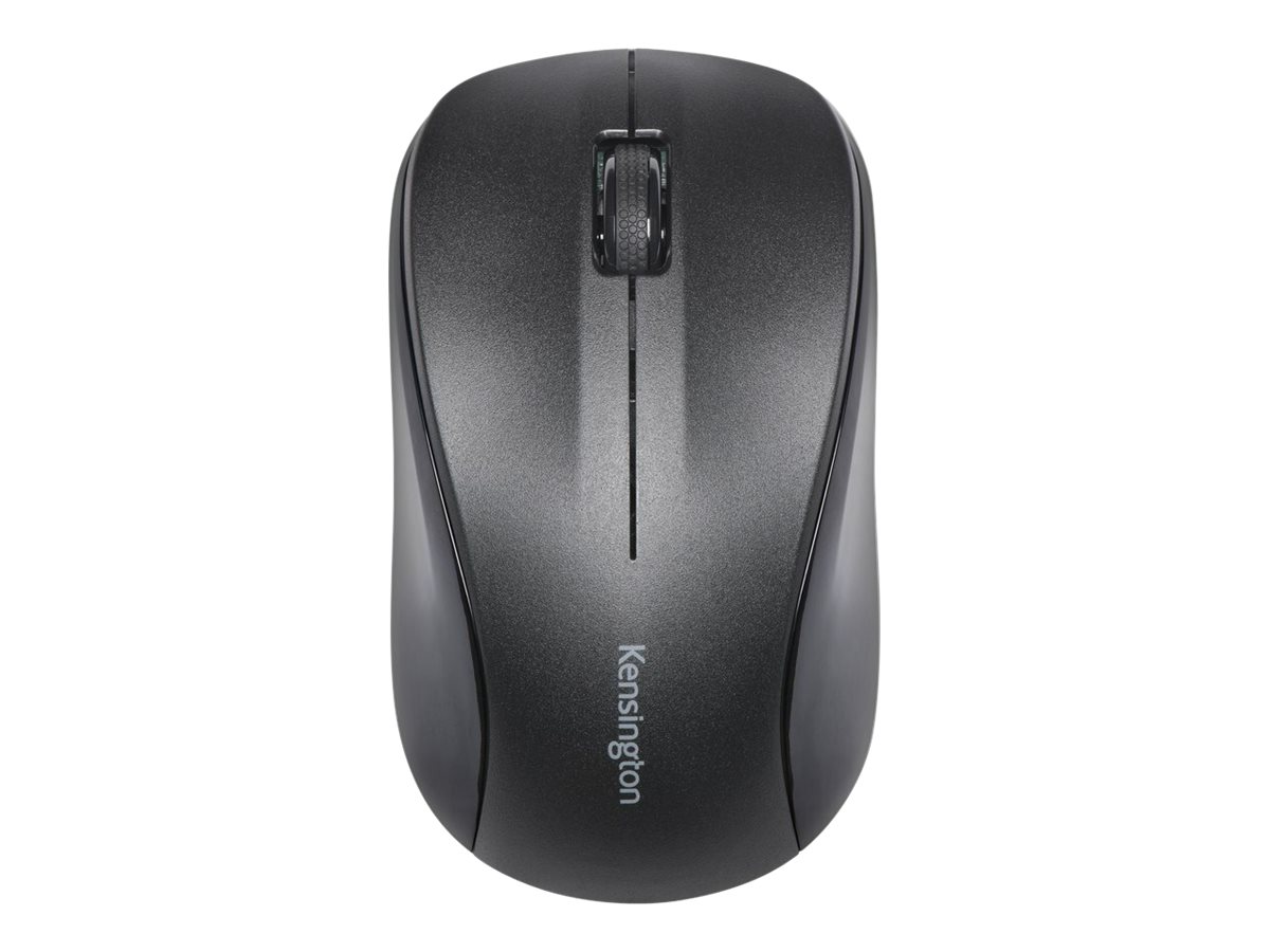Kensington Mouse for Life - Mouse - right and left-handed - optical - 3 buttons - wireless - 2.4 GHz - USB wireless receiver - black
