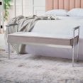 thumbnail image 3 of Heavenly Collection Grey Velvet Bench, 3 of 4