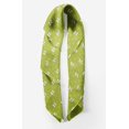 thumbnail image 2 of Bimba Green Bow & Diamond Geometric Pure Silk Printed Head Bandanas Summer Neck Wrap Scarf 40 x 80 Inches, 2 of 6