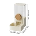 thumbnail image 3 of Automatic Pet Feeder Water Dispenser for Small Pets, Wall Mounted Food Water Bowl for Cats Dogs Rabbits Hamsters, Plastic Pet Feeder with Easy Installation, Yellow, 3 of 6