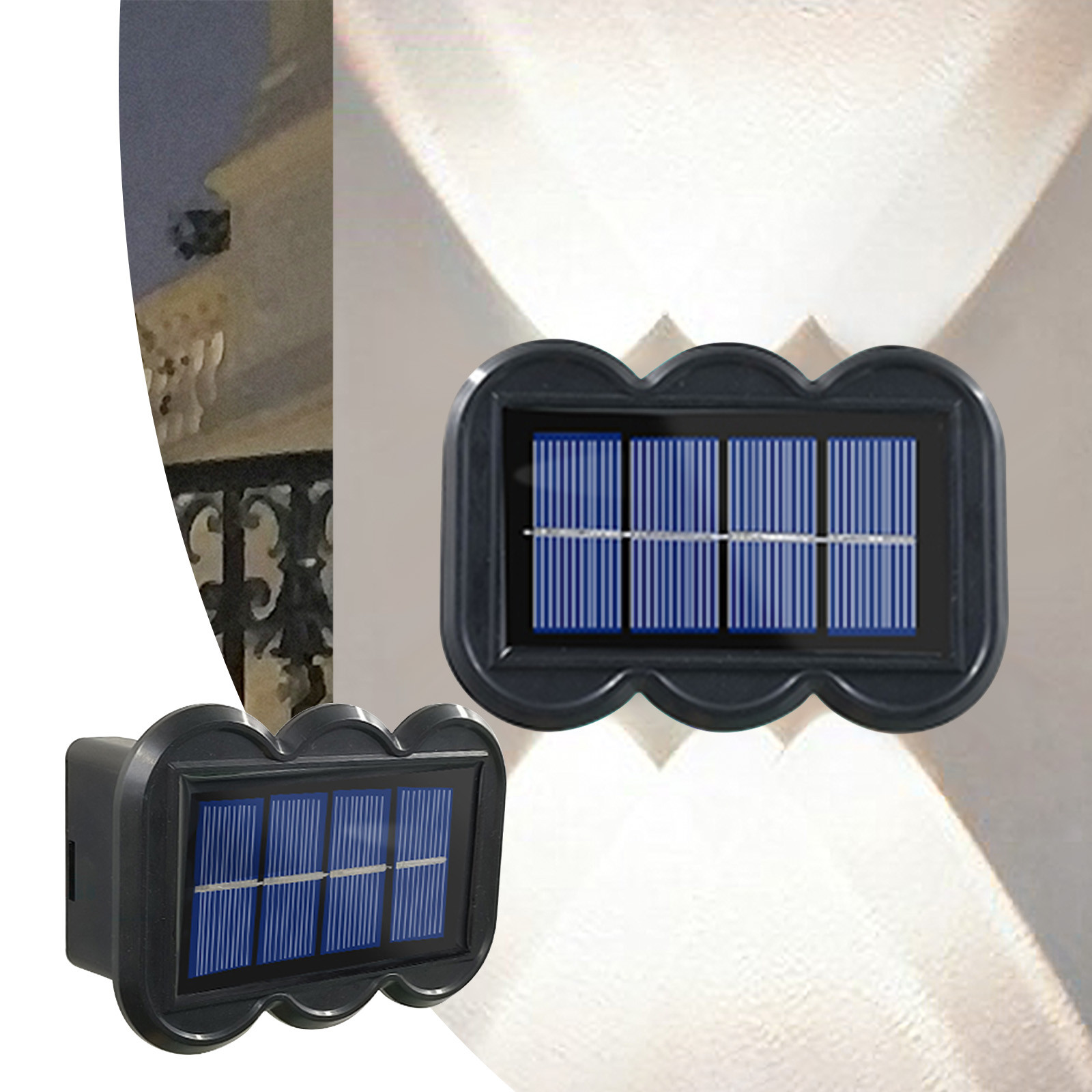 Aidoshy LED Outdoor Solar Lights, Land-scape Spotlights, Garden Lights, Wireless Solar Powered Outdoor Lights/Lighting For Yard, Walkway,Solar Street Lights Outdoor