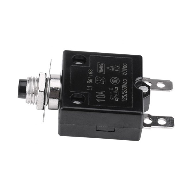 Greensen Interrupteur Thermique à Réinitialisation Manuelle, Protecteur de Surcharge, Disjoncteur 5A, Disjoncteur 10A