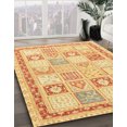 thumbnail image 2 of Ahgly Company Tapis d'Intérieur Carrés Abstraits Orange Tapis de Zone Abstraits, 5 Pieds Carré, 2 of 6