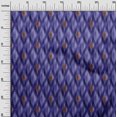 thumbnail image 3 of oneOone Velvet Medium Blue Fabric Ikat Sewing Craft Projects Fabric Prints By Yard 58 Inch Wide, 3 of 4