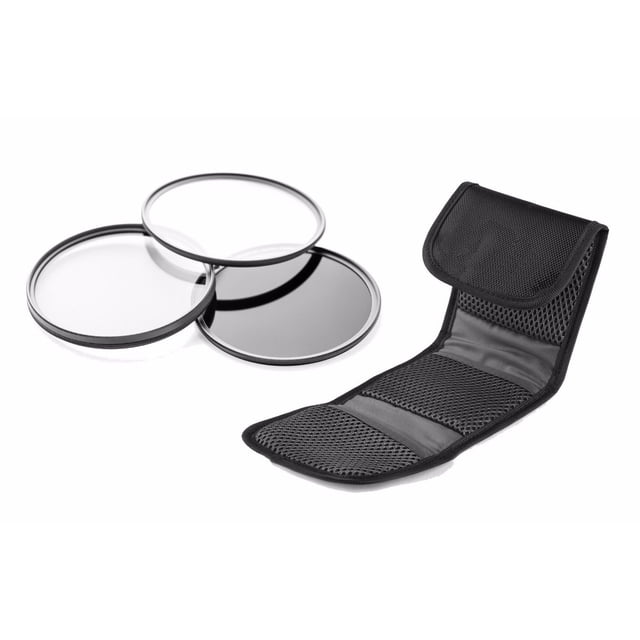 Pentax SMCP-DA 35mm f/2.8 Macro Kit de Filtre d'Objectif Multi-Enduit, Multi-Threadé, 3 Pcs (49mm) + Chiffon de Nettoyage en Microfibre Direct Nwv
