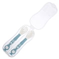 thumbnail image 1 of 1 Set of Household Baby Spoon Portable Feeding Spoon Flexional Baby Fork Baby Accessory, 1 of 8